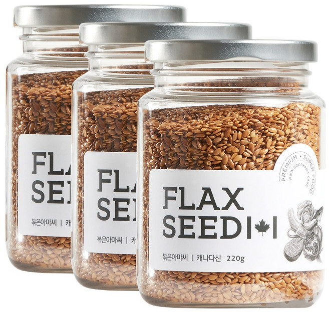 착한습관 볶은아마씨, 220g, 3개