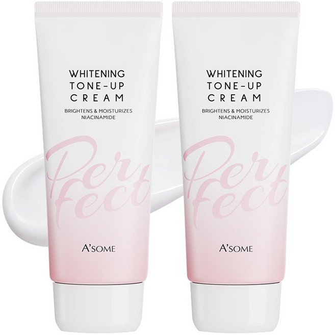 ASOME 퍼펙트 화이트닝 톤업 크림 100ml, 2개