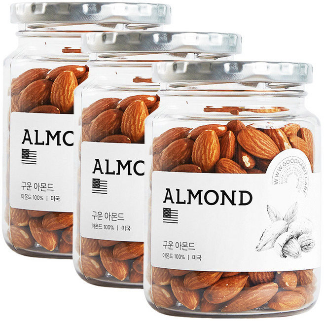 착한습관 아몬드 용기 220g 3개