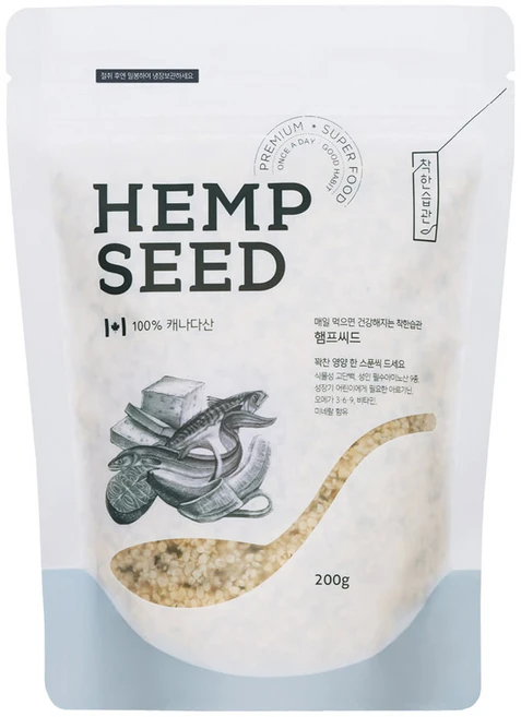 착한습관 햄프씨드팩 200g, 1개 - 쿠팡