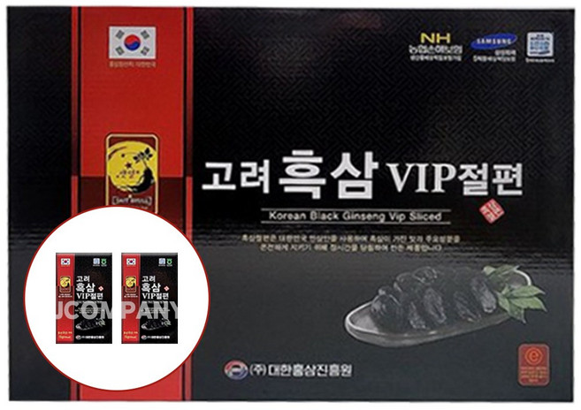 2박스 더 고려 흑삼 VIP 절편 흑삼 70% 15g x 10p 총 150g, 12개