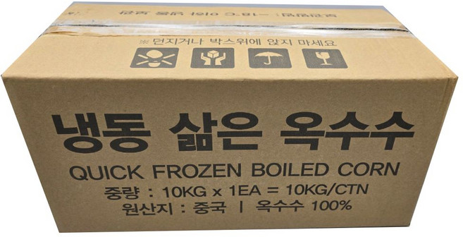 농우 쫀득 홍찰 옥수수 (냉동) 10KG (16cm ~ 19cm 50개 내외) BOX, 1개