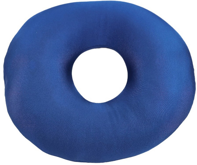 엉덩이 욕창 방지 도넛 쿠션 정품 마이크로 비즈 충전 2종 꼬리뼈 치질 높은 낮은 비즈 방석 와상환자용 자세변환용구 예방 베게 체위변경 배게 늘찬복지용구, 비즈도넛쿠션(높은 일반형), 1개