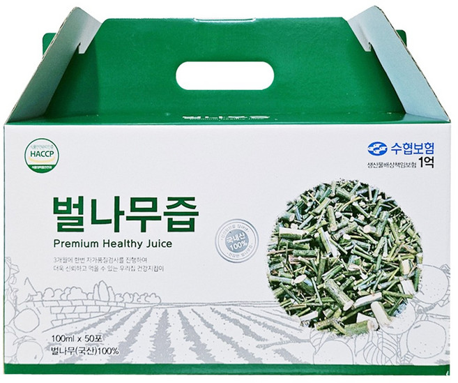 웰빙건강마을 경북안동 국내산 벌나무즙 100ml 50포