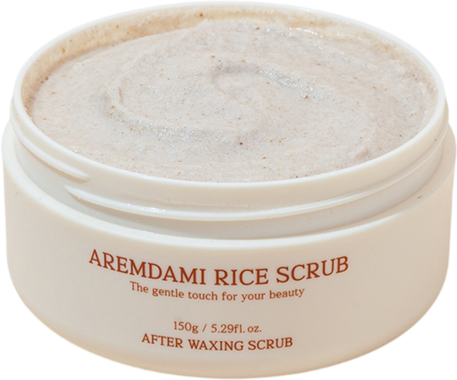 아름다미 쌀가루스크럽 저자극 바디스크럽 모공각화증 왁싱후스크럽, 1개, 150g