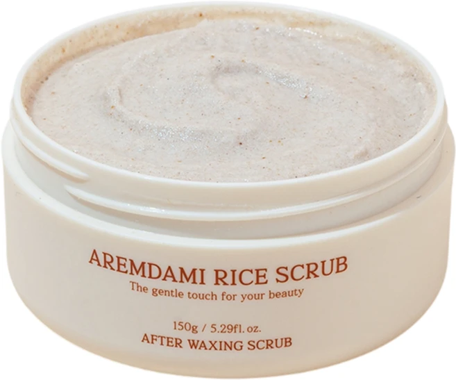 아름다미 쌀가루스크럽 저자극 바디스크럽 모공각화증 왁싱후스크럽, 1개, 150g - 쿠팡
