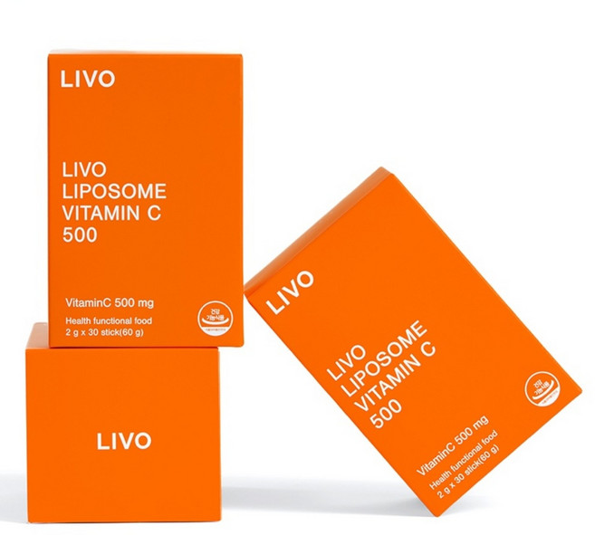 리보 리포좀 비타민C 500 리뉴얼 분말 식약처인증, 3개, 60g