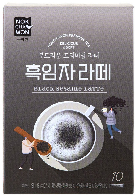 녹차원 흑임자라떼 기타 차 선물세트, 18g, 10개입, 1개