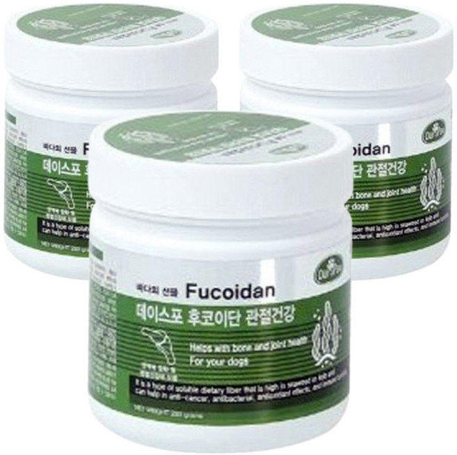 데이스포 후코이단 종합/피부/장/관절 영양제 250g, 관절건강, 3개