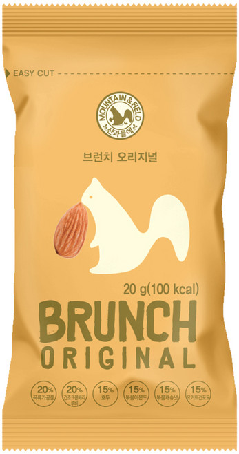 산과들에 브런치오리지널 너트, 20g, 100개