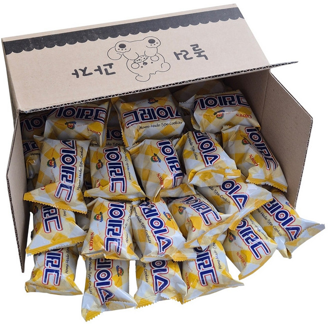 [놀러과자] 크라운 그레이스 대용량 개별포장, 21g, 40개