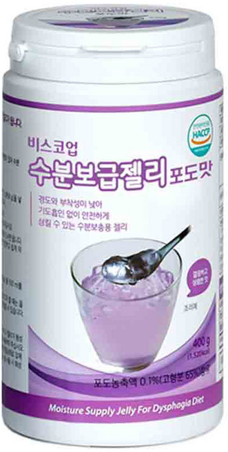 비스코업 수분보급젤리 포도맛 연하식, 1개, 400g