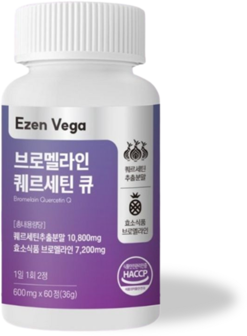 이젠배가 퀘르세틴 브로멜라인 소포레틴 독일산원료, 1개, 60정