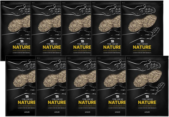 그대로푸드 볶음들깨가루 1kg 거친 탕용, 10개