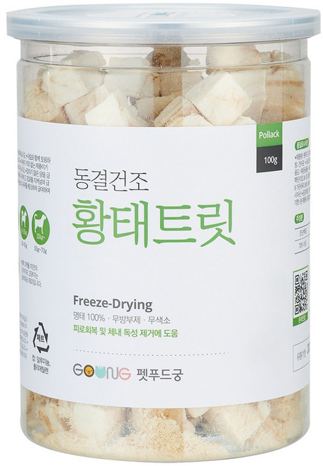 펫푸드궁 대용량 100g, 황태 트릿, 1개