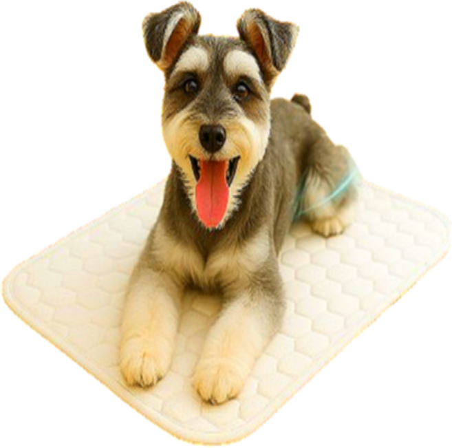 스마일플로우 시원뽀송 강아지 고양이 여름 냉감 방석 쿨매트, 1개, 그레이