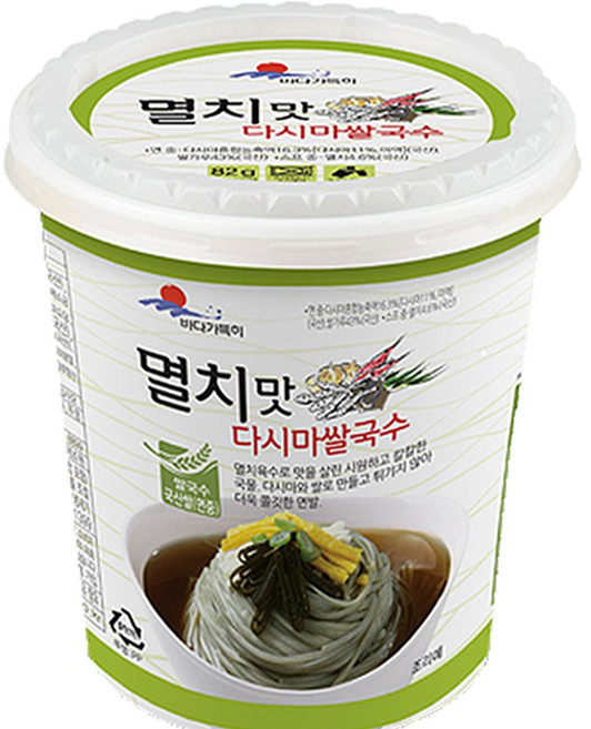 완도바다가득히 완도삼촌컵라면 해조쌀국수 멸치맛다시마쌀국수, 82g, 36개