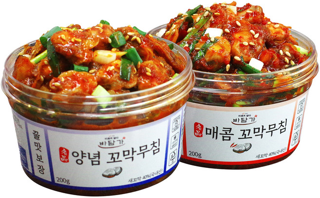바담가 양념+매콤 꼬막무침 set (양념꼬막+매콤꼬막), 양념꼬막+매콤꼬막, 1개, 200g