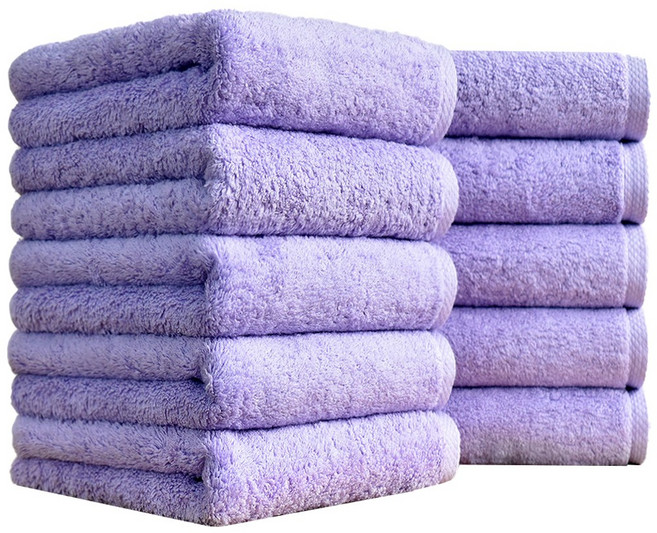 코튼앨리 호텔 수건 40수 200g 코마사 타올, 바이올렛, 10개