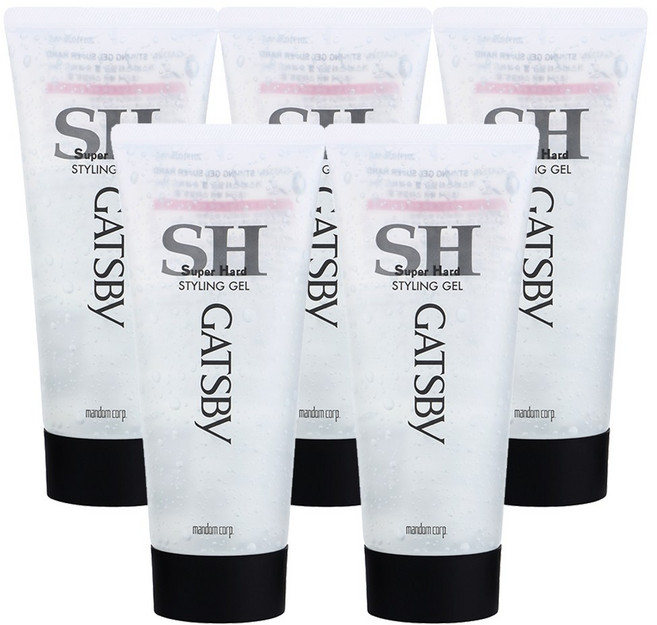 갸스비 슈퍼하드 스타일링 헤어젤, 200g, 5개