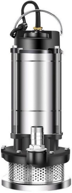 Mochae 수중펌프 고출력 자동 배수펌프 소형 가정용 하수펌프 지하집수정 농업용 관개 양수기 물빼기 잠수펌프 배수용 청수 오수펌프 220v, 1개, 750W