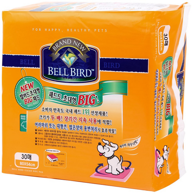 벨버드 초대형 빅패드 30p x6팩 대형견용, 30개입, 6개
