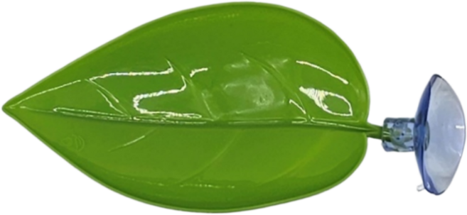 크레스티드 게코 도마뱀 백업 인조 나뭇잎 짧은타입, 1개, 그린