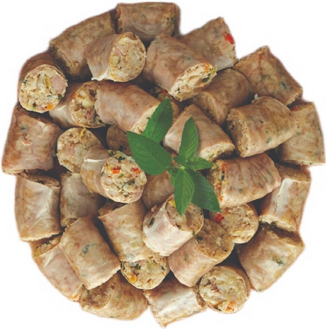 옛맛시골아주매 소포장순대 찹쌀 고기 야채(매운맛) 야채(순한맛) 찰(당면) 김치 6종류 500g 고기순대, 1개