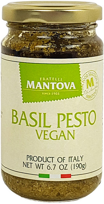만토바 바질 페스토 비건 소스, 190g, 1개