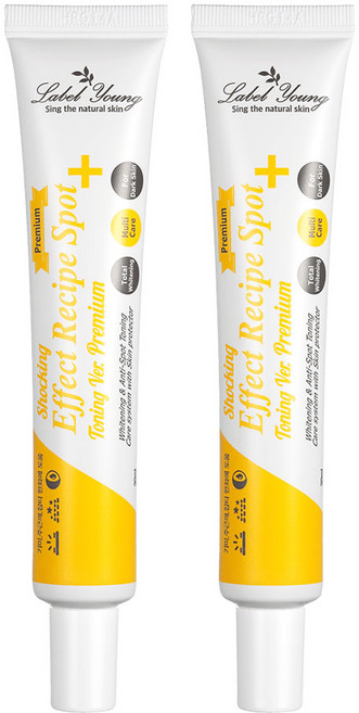 [라벨영] 피부결케어+기미+주근깨 쇼킹효과레시피 스팟토닝 프리미엄 1+1, 30ml, 2개