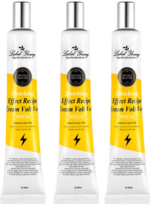 Label Young Shocking Effect Recipe護膚霜 Volt Ver., 50ml, 3入