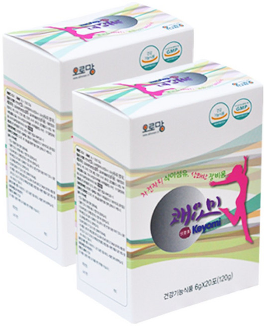 오로망 식이섬유 상쾌한 장비움 발효식품 쾌요미, 120g, 2개