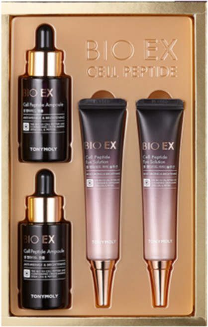토니모리 바이오 이엑스 셀펩타이드 앰플세트 "영양과 탄력으로 피부의 생기가 살아나는~~주름케어 앰플"(앰플2병+아이크림2개), 30ml, 2개