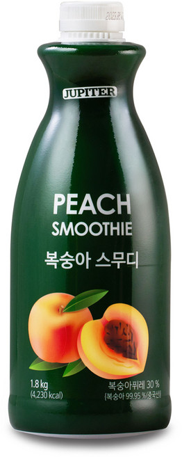 쥬피터 복숭아 스무디 음료베이스, 1.8kg, 1개