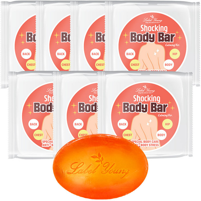 쇼킹바디바 5+2/몸여드름/등드름/바디클렌저, 100g, 7개