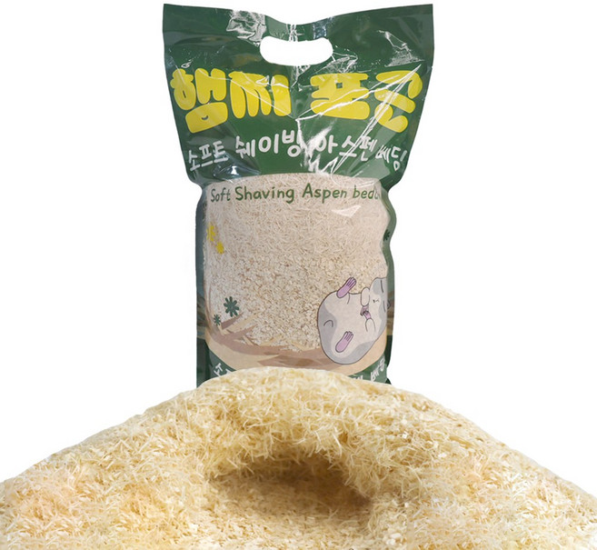 햄찌포근 소프트 쉐이빙 아스펜 베딩, 800g, 1개