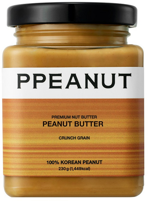 피피넛 피넛버터 100% 국산 무첨가 무가당 땅콩버터 크런치 그레인, 1개, 230g
