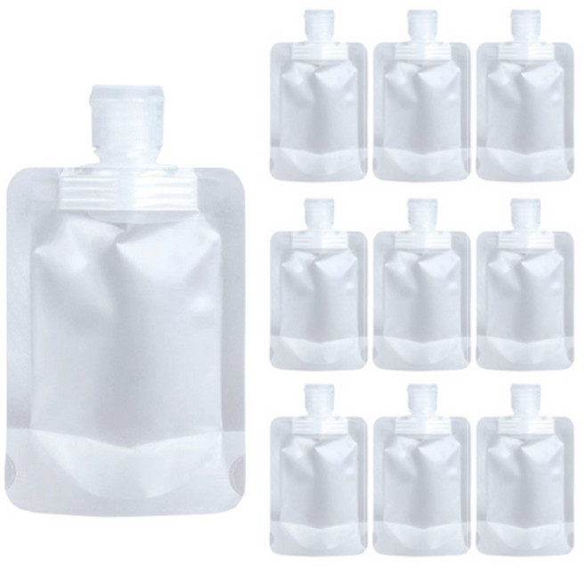 디오셀 깔끔정리 여행용 소분 파우치 100ml, 10개