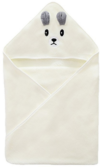 달콩슈 아동용 목욕 물놀이 비치 대형 후드 가운 타월 수건 DWT011, 1개, 토끼