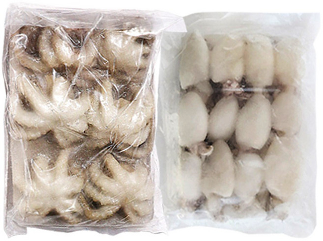 [NANUM-2025] 자연산 한농식 쭈꾸미와 갑오징어 손질 순살 팩당 180g 제철 음식 샤브샤브, 1개, 총1.8kg(쭈꾸미5팩+갑오징어5팩)