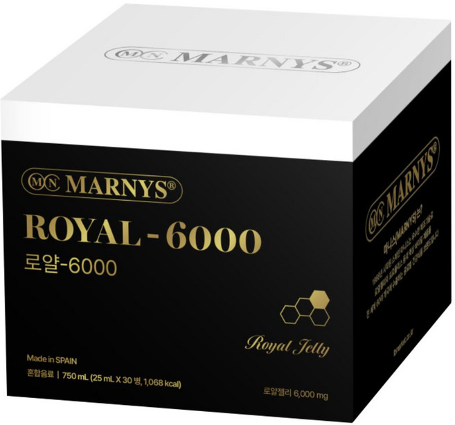 마니스 로얄6000 30병 1박스 고함량 액상형 로얄젤리 프로폴리스 비타민 E, 30회분