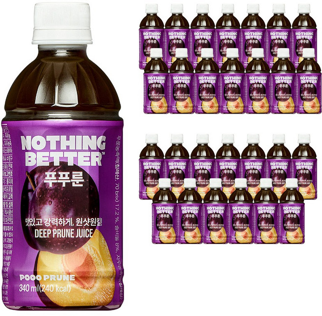 푸푸룬 맛있는 푸룬주스 올리브영 추천템, 340ml, 40개