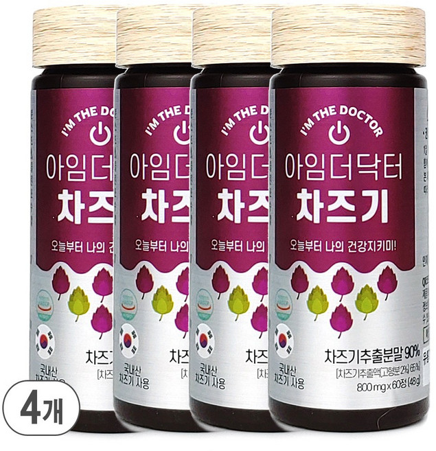 아임더닥터 차즈기 800mg, 60정, 4개