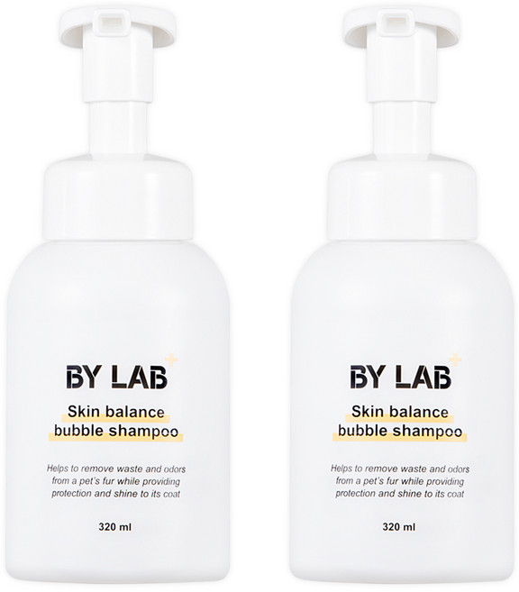 바이랩 스킨 밸런스 버블 강아지 샴푸 바로거품 저자극 약용 목욕 각질 린스 샴푸 320ml 1세트, 2세트