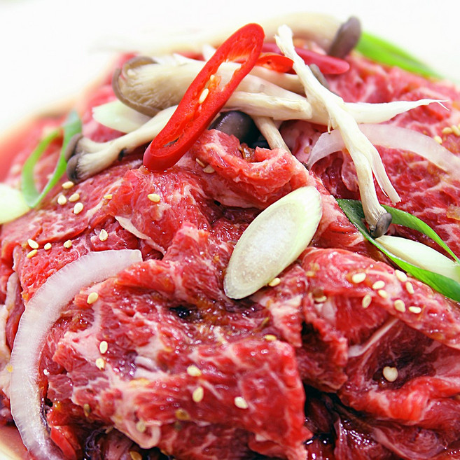 [피에이미트마켓] 초이스등급 양념소불고기 2kg 선물세트 (500gx4팩)