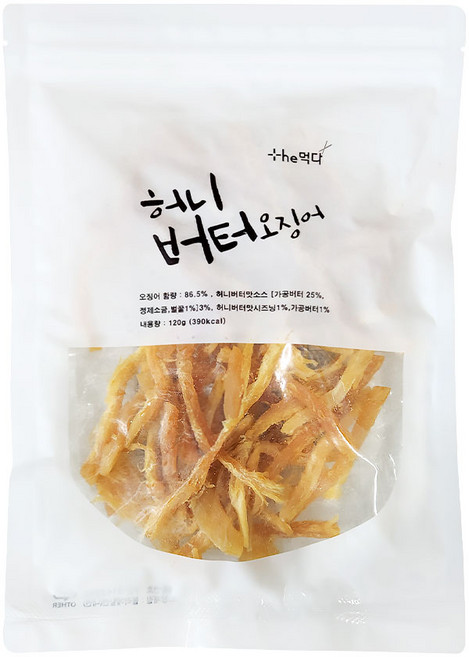 themukda 蜂蜜奶油魷魚絲, 120克, 1個