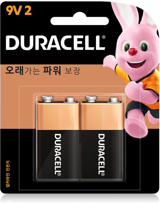 듀라셀 알카라인 9V 건전지, 2개입, 1개