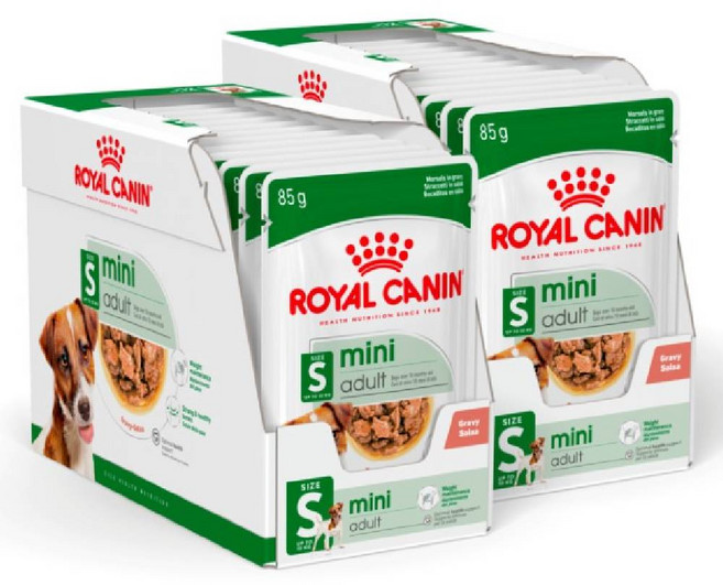 로얄캐닌 독 미니 어덜트 파우치 85g 24팩, 24개