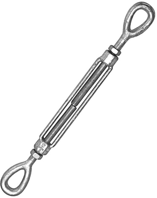 KD공구 단조 턴버클 E&E 와이어턴버클 와이어로프 장력조절 와이어조절 케이디공구 KD09, 1개, 1-3/4X24