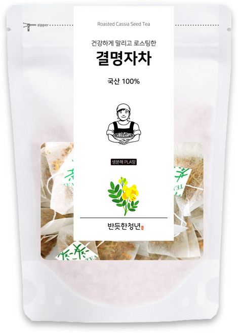 국산 볶은 결명자차 생분해 티백 HACCP 인증, 1g, 1개, 30개입